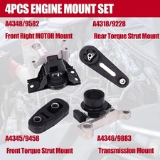 Engine Motor Mount Set 3PCS For 2007-2011 Nissan Sentra 2.0L Automatic Transmission