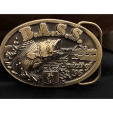B.A.S.S. Spirit of "96 Belt Buckle Fish