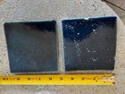 Set of Two 1981 Art Pottery Tiles 4.5" Square Deep Blue (gr) — photo 5