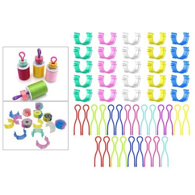 50 Stück Nähgarnspulenhalter Klemmclips Spulen Fadenumarmungen