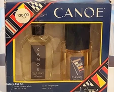 Dana Canoe NEW!  Eau De Cologne Spray VINTAGE! 1.8 OZ/50 g  &  2 OZ/60 ML Splash