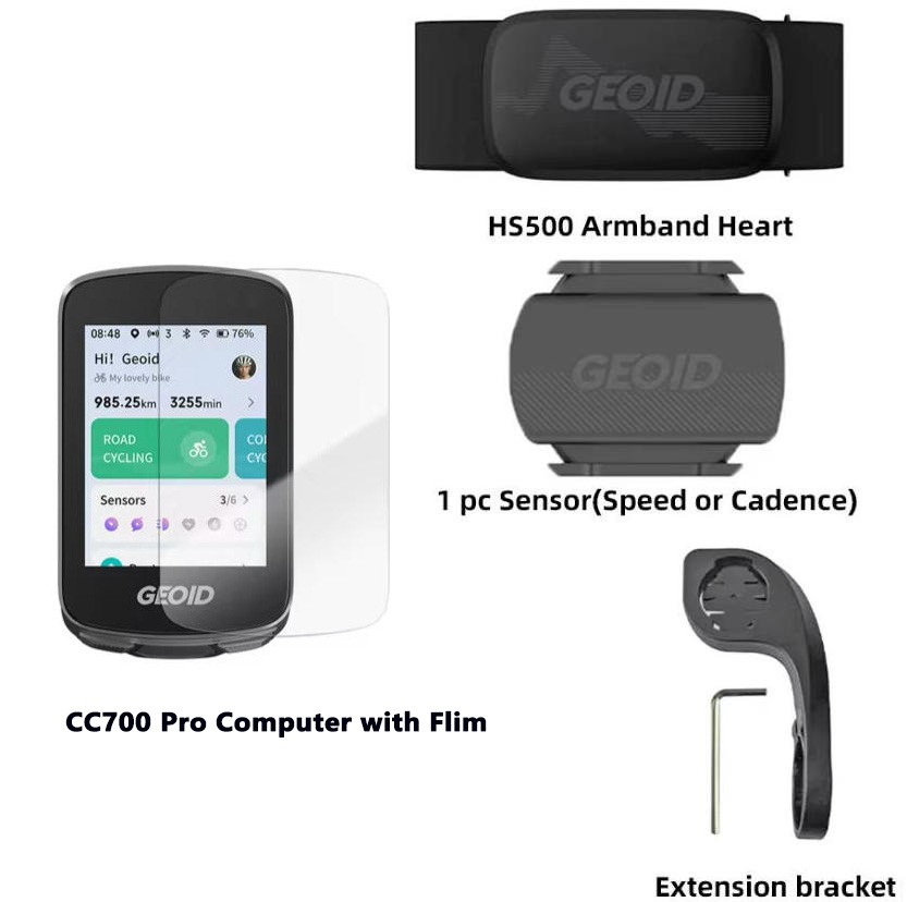 GEOID CC700 Pro Bicycle Computer Touchscreen GPS Bike Speedometer