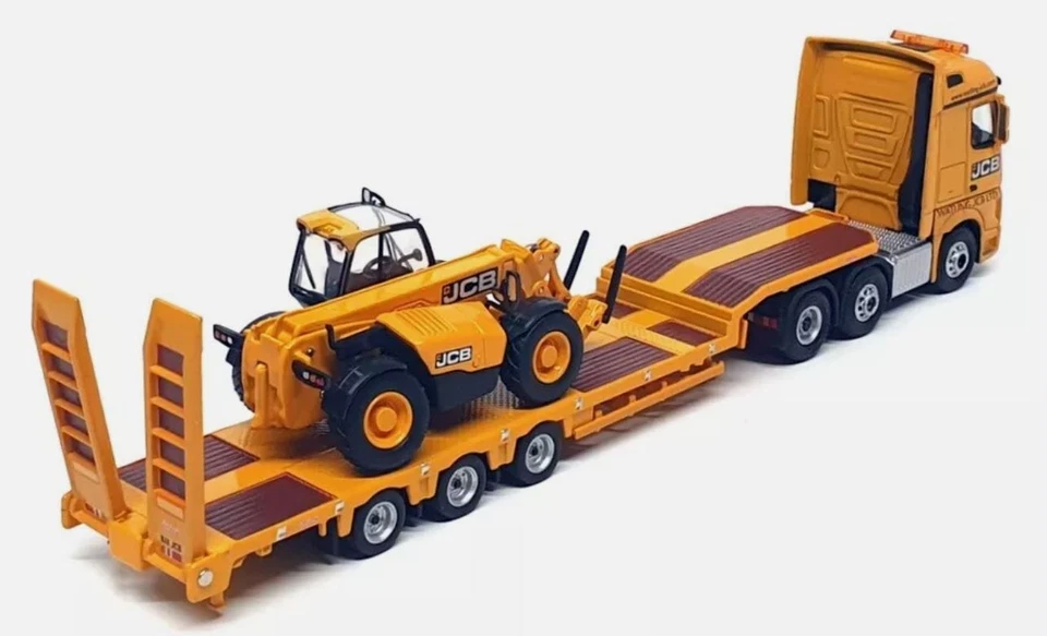 OXFORD DIECAST, MERCEDES-BENZ Actros 6x2 con porta-attrezzi a 3 assi e sollev... - Immagine 2 di 4