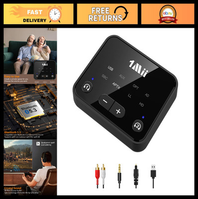 Bluetooth 5.3 Transmitter for TV, Connect 2 Wireless Headphones, 100ft Range, ap