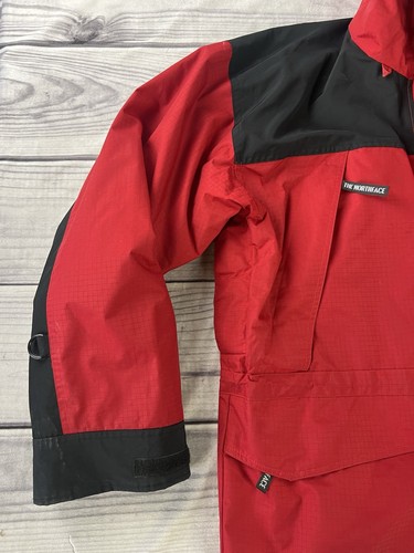 Vintage The North Face Jacket Men Large Red Mountain Gore Tex Hooded Parka 90s - Picture 4 of 17