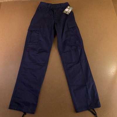Rothco Mens X-Small Navy Blue Adjustable Waist Battle Dress Uniform Pants NWT