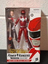 Red Metallic Mighty Morphin Power Rangers Lightning Collection Ranger hasbro