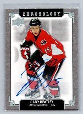 2019-20 Upper Deck Chronology Dany Heatley Franchise History Auto Autograph