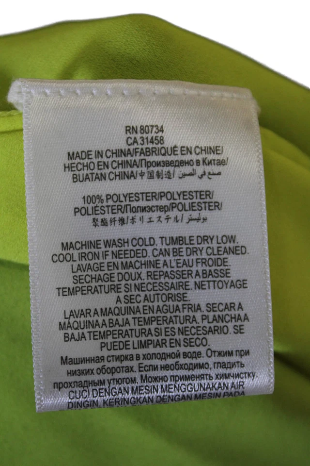 Blusa sin mangas BCBG Max Azria para mujer cuello redondo alto bajo verde azul talla M Foto 4 de 4