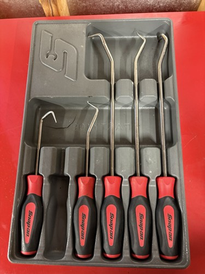#ad #ad Snap On tools Radiator Hose Pick Removal Tool Set RED Soft Grip 5pc MISSING one $145.00