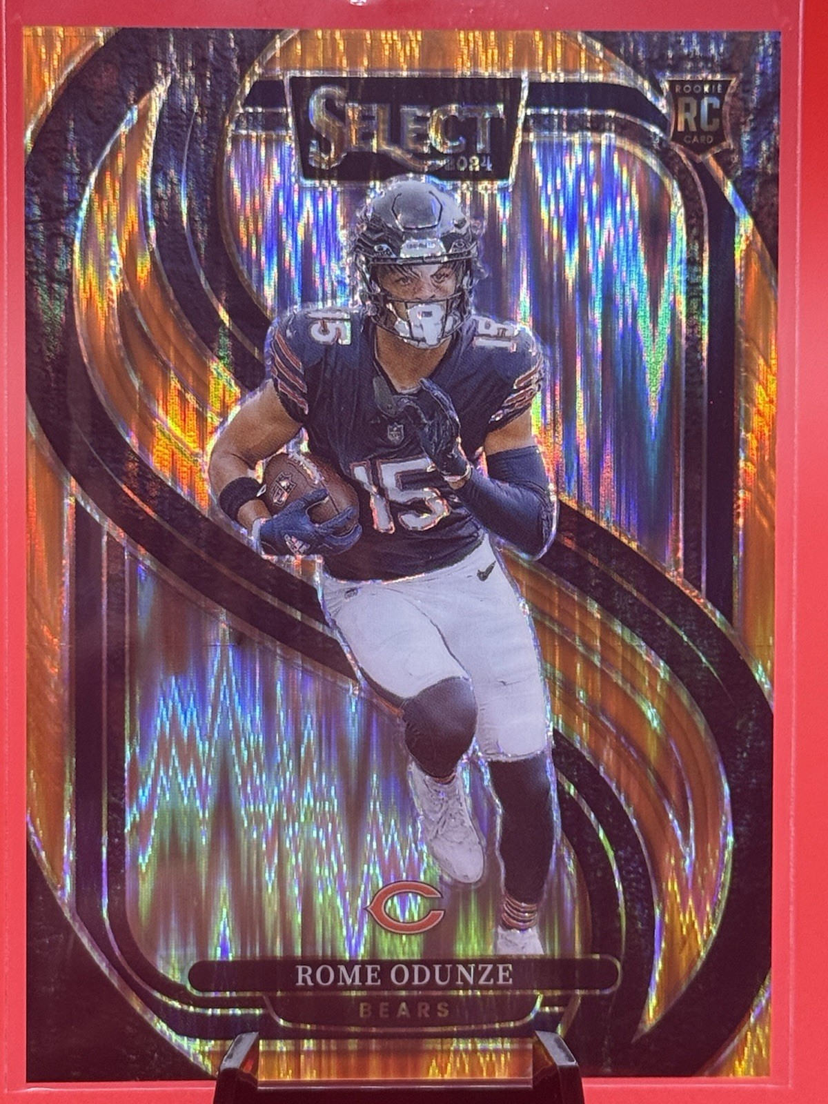 2024 Panini Select Premier Level Orange Prizm Rome Odunze Rookie 209/399 Chicago