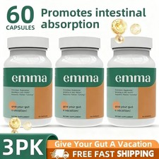 3X Emma Relief Supplement KONSCIENS KETO for Gut Bloating -180 Capsules EXP 2027