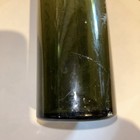 Vintage Green glass bottle with etching — photo 10