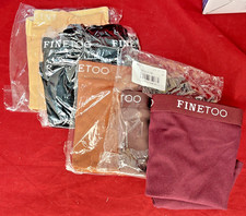 5 Pack Women's Boy Shorts Rib Knit Panties Underwear New in Pkg Size M