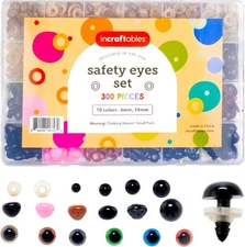 Incraftables Safety Eyes for Amigurumi & Crochet Animals – 100 Pieces -... 