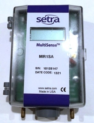 Setra MR1SA Air Differential Dry Pressure Transmitter, ??1.0%, 0-1'' WC, ??1'' WC