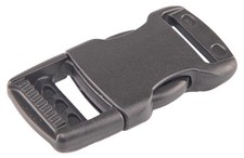25 - 1 Inch YKK Flat Side Release Plastic Buckles