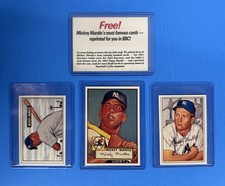 MICKEY MANTLE ~ 1988 Baseball Cards Magazine 1952 Topps #311 ~ 1951-52 Bowman
