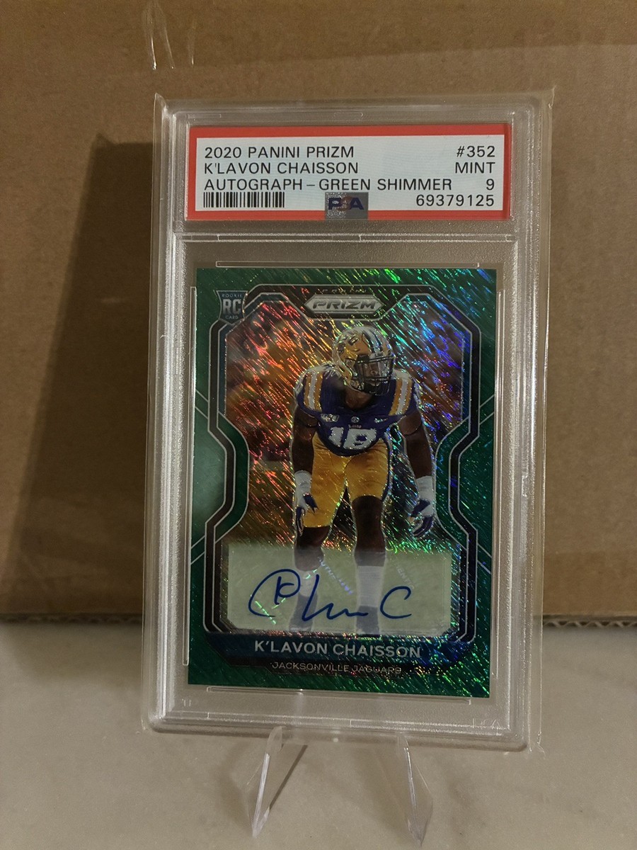 2020 Panini Prizm - Rookie K'Lavon Chaisson #352 Green Shimmer