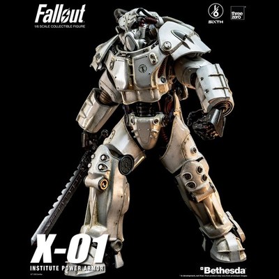 【未使用】threezero パワーアーマーステーション Fallout USA Rare Threezero X-01 Institute Power Armor 1/6 Scale Fallout 4