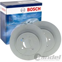 2X Bosch Bremsscheiben Ø302Mm Hinten Passend FÜR Hyundai Nexo Tucson KIA