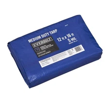 Everbilt 12 ft. x 16 ft. Blue Medium Duty Tarp