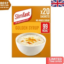 Golden Syrup Porridge - 580g Multipack, High in Protein, Adult Snack Solution