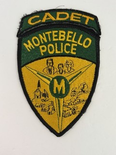 VINTAGE CALIFORNIA MONTEBELLO POLICE DEPT CADET PATCH LOS ANGELES COUNTY #D62