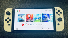 Nintendo Switch OLED schwarz/weiss + Controller + Tasche + 256 GB SD Karte …