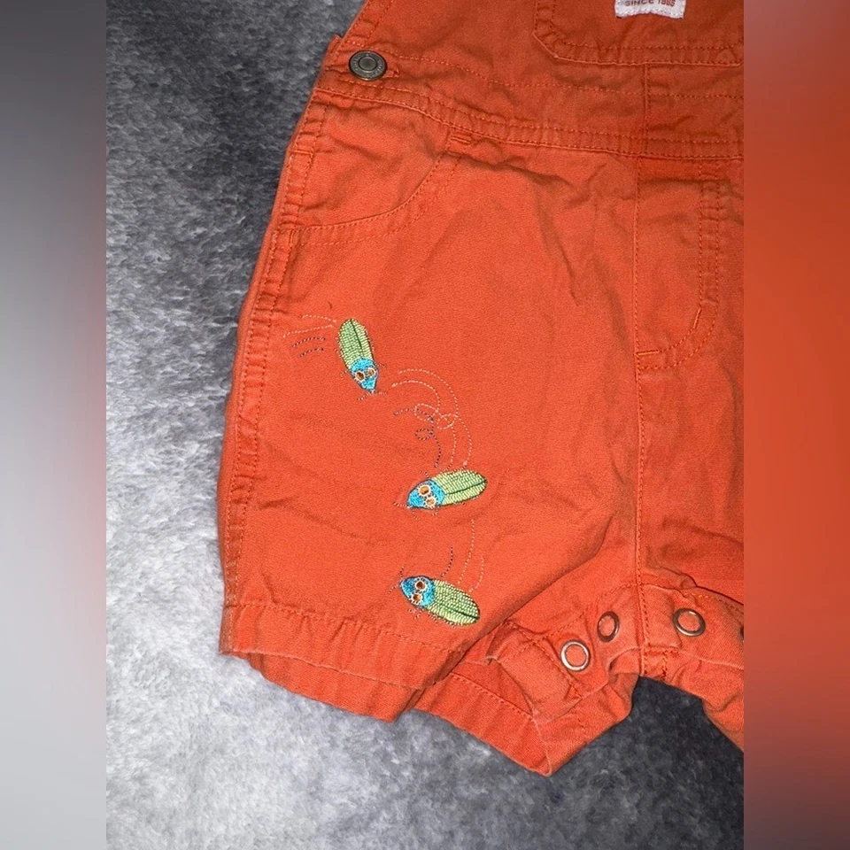 Mono Carter's Orange Bug Vintage Auténtico Bebé Infante Niño 6-9 Meses Foto 2 de 4