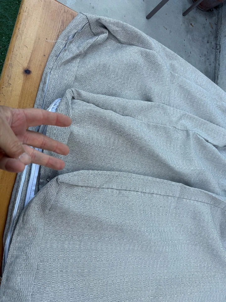 LOTE DE 15 FUNDAS DE COJÍN TELA 9 PEQUEÑAS, 3 GRANDES 1 RONDA 2 MEDIA LUNA NUEVAS Foto 3 de 4