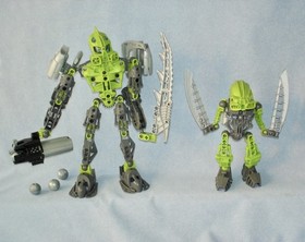 Lego Bionicle 8686 LEWA & 8944 TANMA Phantoka Toa Nuva Warriors Combination Set