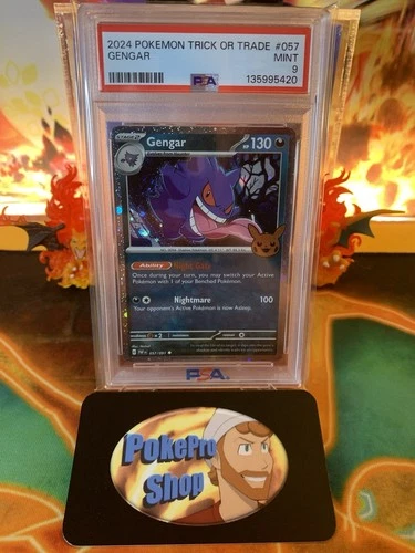 2024 Pokémon Trick Or Trade Gengar 057 Cosmos Holo - PSA 9 MINT