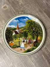 S&uuml;&szlig;er Wandteller &bdquo;Apfelernte&ldquo; &ndash; K&ouml;nig Porzellan Thiersheim Bavaria