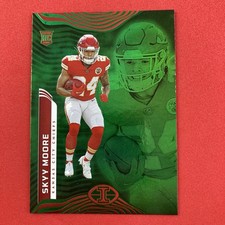 Skyy Moore 2022 Panini Illusions Trophy Collection Emerald #45 KC Chiefs