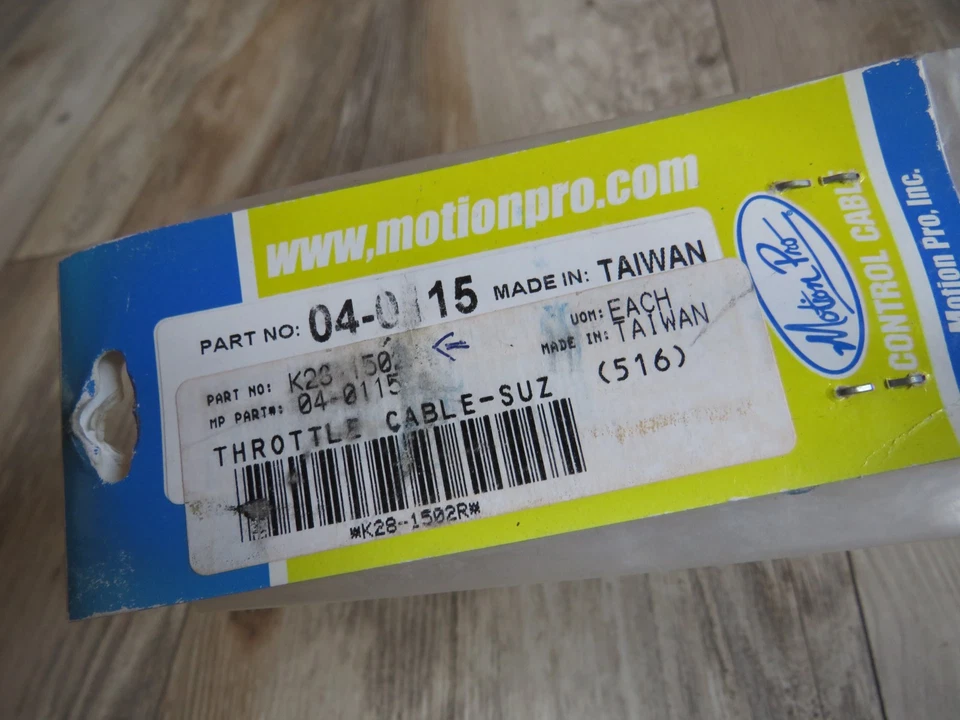 Cable de acelerador de tracción de vinilo negro Motion Pro 04-0115 K28-1502R RM80 RM85 OM30 Foto 4 de 4