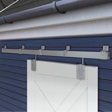 Exterior Barn Door Hardware, BARNSMITH 5FT Sliding Barn Doors Hardware Kit He...