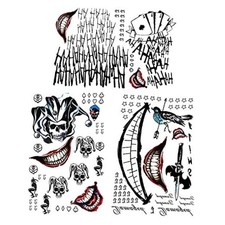 Halloween Fake Temporary Tattoos for Men JKTRA