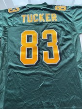 Edmonton Eskimos CFL Jason Tucker #83 L Reebok football Jersey VTG 00s stitched