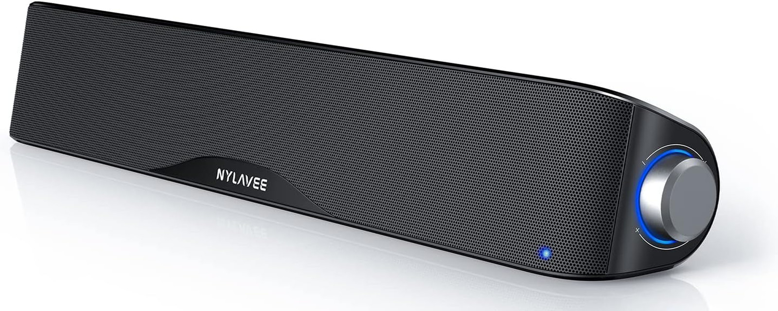 Computer Speakers, Hi-Fi Stereo Computer Sound Bar with Blue