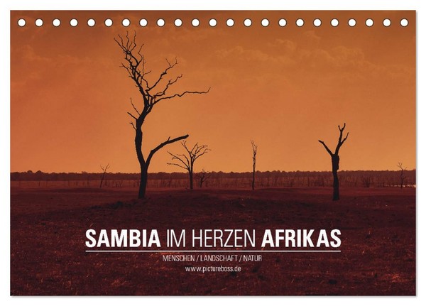 Sambia IM Herzen Afrikas (Tischkalender 2027 DIN A5 Quer), Calvendo Monatskalend-image