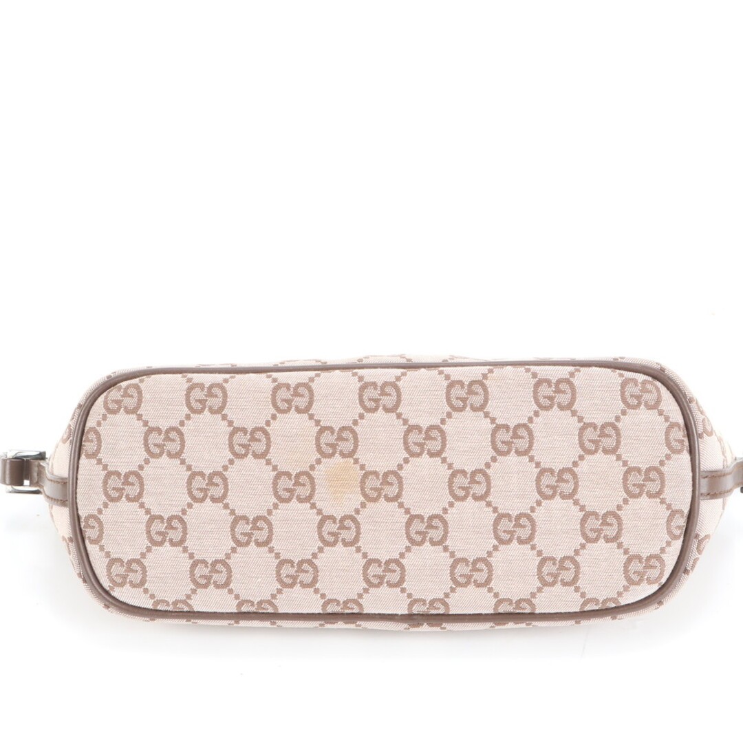 Gucci GG Canvas Accessory Pouch Leather Handle Used, 21x11cm Bag thumbnail 5