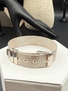 Sterling Silver Belt Buckle Bracelet | eBay