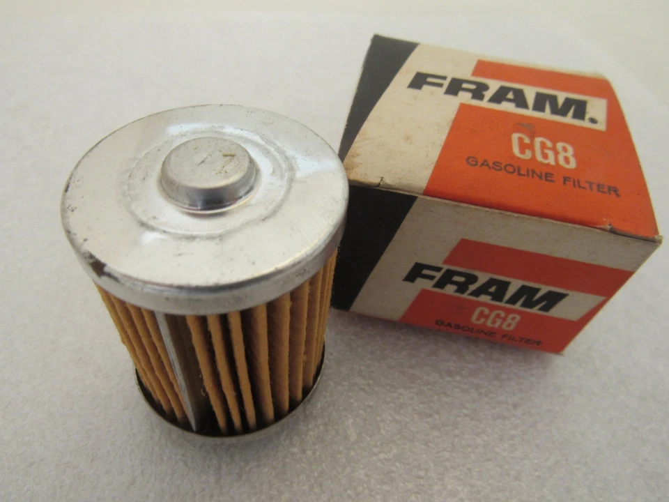 NORS 1964-1972 AMC Jeep Rambler IH Scout V6 V8 filtro de combustible gasolina marco CG8 Foto 3 de 4