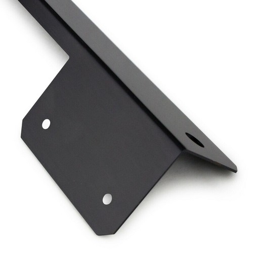 Universal Black Front Bumper License Plate Mount Bracket Bar Holder Relocator - Picture 4 of 7