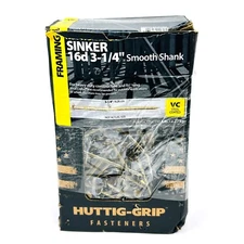 310pcs Huttig-Grip 16d Framing Sinker Nails 3-1/4" Vinyl Coated HGN16CSKR5, 5 lb