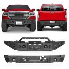 Fit Ram 1500 2019 2020 2021 2022 2023 2024 Steel Front Winch Bumper Rear Bumper Fit Ram 1500 2019 2020 2021 2022 2023 2024 Steel Front Winch Bumper Rear Bumper
