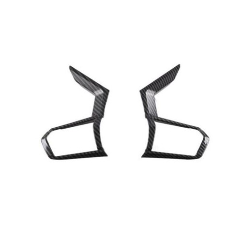 Cubierta interior del volante de fibra de carbono para Mitsubishi Outlander 2022 2023 - Imagen 4 de 8