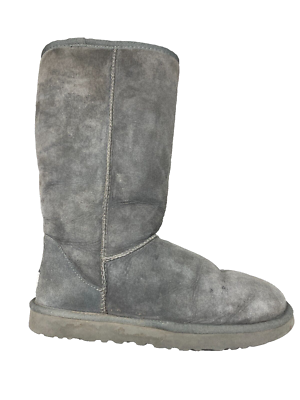 UGG Australia Boots Women's 7 Gray Classic Tall II Shearling