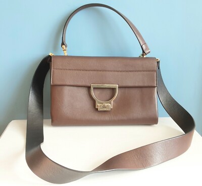 Coccinelle Chocolate Brown Leather Arlettis Medium Handbag
